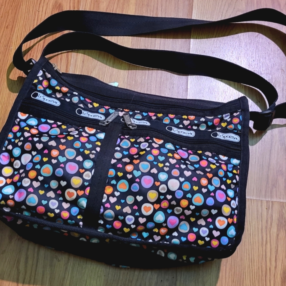 LeSportSac Deluxe Everyday Heart Print Shoulder/Crossbody Bag